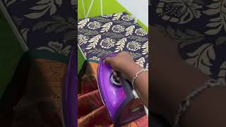 Saree Pre pleating sareeprepleatingandfolding ytshortsvideo tamilsong [upl. by Giardap915]