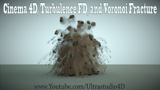 Cinema 4D Turbulence Fd and Voronoi Fracture [upl. by Oneida]