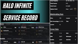 Halo Infinite  How to Check Your Service Record See Statistics amp Utilize a Progression System [upl. by Bentlee]