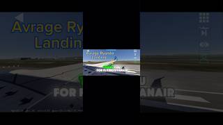 AVRAGE ryanair landing shortsfeed superhard b737900 mcas comedyvideos aviation hahaha lol [upl. by Nylirem965]