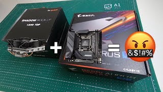 B560I AORUS PRO AX Cooler Fitting Problem DIY FIX in English [upl. by Suirtemed]