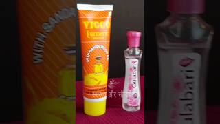 Vicco Turmeric Cream with Gulabjal for Spotless Glowing and fair skin  skincare beauty shorts [upl. by Thibault]