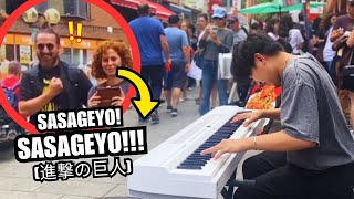 I Played The Greatest Anime Piano Songs in Public [upl. by Yeznil632]