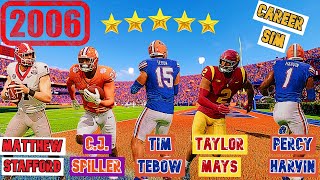 I brought the BEST Recruits in 2006 to 2024 to see how their careers would go on College Football 25 [upl. by Canice]