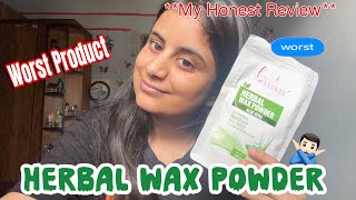 My honest review on HERBAL WAX POWDER 😡😱 Must watch before using 🫣 [upl. by Aylsworth272]