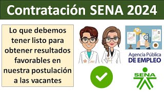 CONTRATACIÓN SENA 2024 [upl. by Everrs]