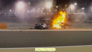 f1 edit Grosjean walking out fire [upl. by Jenna]