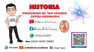 📢3º EXAMEN CEPRU ORDINARIO 2023  HISTORIAPERIODO COLONIAL PERUANO👨‍🏫 [upl. by Morven]