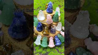 Crystal Christmas Tree carving🎄 crystalshop crystalsforlife gemstone christmas christmasdecor [upl. by Savanna]