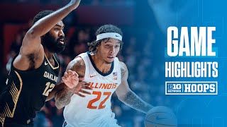 Oakland at Illinois  Highlights  Big Ten Basketball  11132024 [upl. by Kalbli]