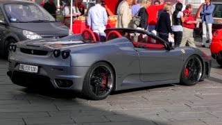 Novitec Rosso Modified Ferrari F430 Spider SOUND [upl. by Bills]