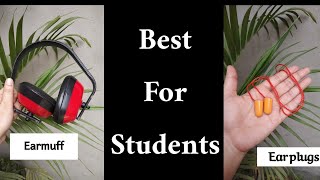 Earmuff and ear plugs for voice cancellation  Best for students  ISS study [upl. by Consuelo569]