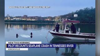 Pilot recounts seaplane crash in Tennessee River [upl. by Berardo]