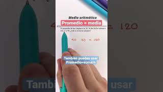 Promedio  Medina aritmética  promedio de un conjunto aprendoencasa matemática [upl. by Shaylah]