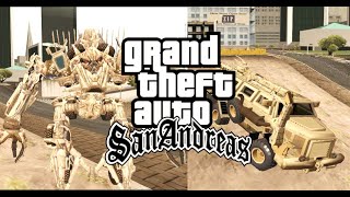 Como descargar mod de transformer Bonecrusher para gta san andreas [upl. by Atsylak]