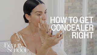 How To Apply Concealer Right  SheerLuxe Beauty School No1 [upl. by Edorej]