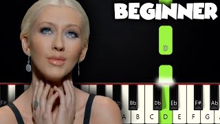 Say Something  A Great Big World Christina Aguilera  BEGINNER PIANO TUTORIAL  SHEET MUSIC [upl. by Gearalt622]