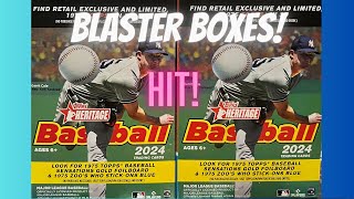 2024 Topps Heritage Blaster Boxes  Hit Pulled [upl. by Emmeram]