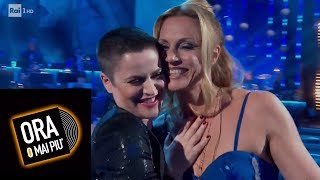 Annalisa Minetti e Silvia Salemi cantano quotAlmeno tu nelluniversoquot  Ora o mai più 23022019 [upl. by Kerrill326]