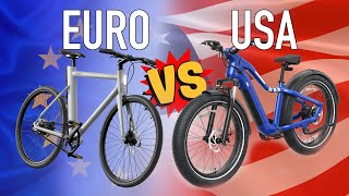 American vs European ELECTRIC bikes Which are better [upl. by Namajneb372]