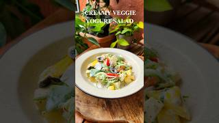 Creamy Veggie Yogurt Salad Recipe 🥗 shorts [upl. by Tansy]