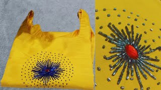 Boutique ഡിസൈൻസ് നമുക്കും സ്വന്തമാക്കാം Hand Embroidery Beadwork Design for Tops for Beginners [upl. by Mattland]