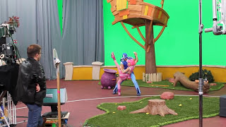 LazyTown Bing Bang behind the scenes with Chloe Lang Season 4 [upl. by Ansela849]