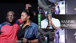 Sammie Okposo’s daughter Alula Okposo sings just like her father got emotional on stage [upl. by Cadell]