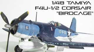 148 F4U12 Corsair by Tamiya Completed Build [upl. by Gae]