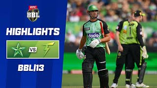 Melbourne Stars v Sydney Thunder  BBL13 [upl. by Doroteya543]