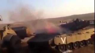 EPIC FAIL Israeli Merkava Tank Burned Up [upl. by Nilek625]