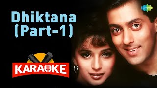 Dhiktana  Karaoke with Lyrics  SP Balasubrahmanyam  Raamlaxman  Ravinder Rawal [upl. by Christalle]