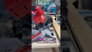 Milwaukee and Makita Miter Saws tools work carpentry [upl. by Ibrahim]