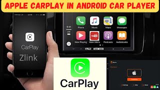 How to Connect amp Use Apple Carplay in android Car player with iPhone Zlink Connection kaise kare [upl. by Llebyram]