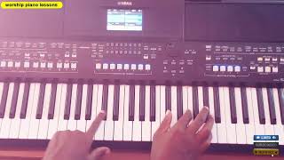 Angela chibalonza  Jubilee Piano tutorial for begginers Fsharp key worshipsam [upl. by Tram]