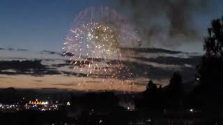 Malaysias Fireworks Presentation at English Bay Vancouver Canada [upl. by Phox546]