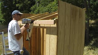 How To Build A Lean To Shed  Part 5  Roof Framing [upl. by Reinert726]