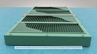 Vertical EME Louvers 1 X 2 MultiSection Installation Guide [upl. by Iatnohs]