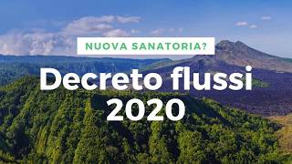 Decreto Flussi 2020 con la sanatoria per stranieri [upl. by Hako]