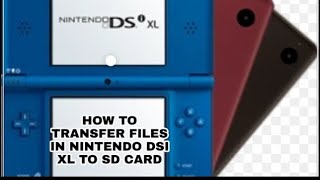 HOW TO TRANSFER FILES FROM NINTENDO DSI XL TO SC CARD  TECH TIPS 1 [upl. by Leinod]