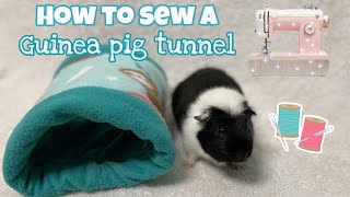 How to Sew a Fleece Guinea Pig Tunnel [upl. by Reisinger870]