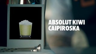 ABSOLUT KIWI CAIPIROSKA DRINK RECIPE  HOW TO MIX [upl. by Bashee]