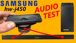 SAMSUNG hwj450 SoundBar speakers  FreeAir Excursion Test [upl. by Jerrylee]