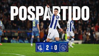 POSPARTIDO  Barrene – Zubimendi “Nos da mucho”  Real Sociedad 20 AFC Ajax  UEFA Europa League [upl. by Arlee]