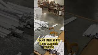 TSJ49 PVC photo frame assembly machine photoframemaking how to make pvc picture frames aluminum [upl. by Cyprian400]