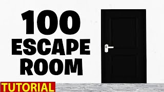 Fortnite  100 Escape Room All Levels By Epic Play Studio [upl. by Annaul]