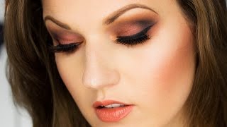 Auburn Autumn Smokey Eyes  LORAC Pro Palette [upl. by Kerge]