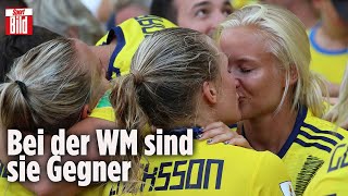 Sie sind das Liebespaar der Frauen WM Magdalena Eriksson und Pernille Harder [upl. by Mira]