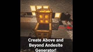 Create Easy Andesite generator  Create Above and Beyond [upl. by Lleumas]