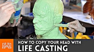 How to life cast make a mold of your head  I Like To Make Stuff [upl. by Arthur]